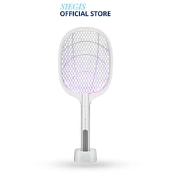 Vợt muỗi kiêm đèn bắt muỗi tự động 2in1 pin 1200mAh tích hợp đèn led ánh sáng xanh có đế cắm sạc cao cấp - DidoogltHCM 9