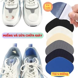 Miếng dán sửa chữa giày vải lông nhung. Miếng lót vá vết bị bục, bị rách (giày thể thao, giày vải) 7