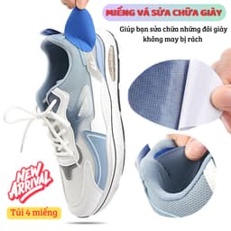 Miếng dán sửa chữa giày vải lông nhung. Miếng lót vá vết bị bục, bị rách (giày thể thao, giày vải) 8