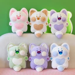 Gấu bông mèo dudu má phính đáng yêu 40cm, đồ chơi hình mèo nhồi bông mềm mại 2