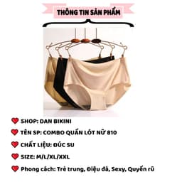SET 5-10 Quần Lót Nữ Đúc Su thun lạnh không dường may cao cấp , mềm mại kháng khuẩn 2