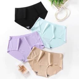 SET 5-10 Quần Lót Nữ Đúc Su thun lạnh không dường may cao cấp , mềm mại kháng khuẩn 4