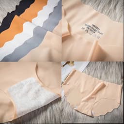 SET 5-10 Quần Lót Nữ Đúc Su Thun Lạnh không đường may viền sóng gợi cảm tôn dáng mã 63 6
