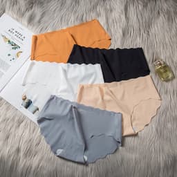 SET 5-10 Quần Lót Nữ Đúc Su Thun Lạnh không đường may viền sóng gợi cảm tôn dáng mã 63 4