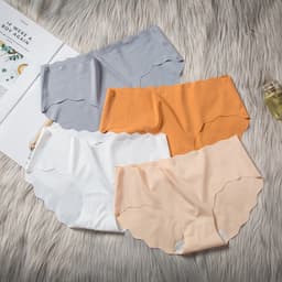SET 5-10 Quần Lót Nữ Đúc Su Thun Lạnh không đường may viền sóng gợi cảm tôn dáng mã 63 5
