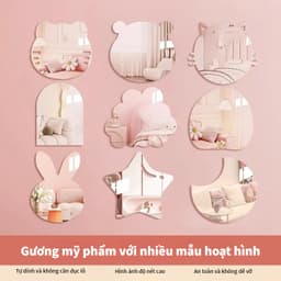Nhiều loại gương treo tường hình ảnh hoạt hình phù hợp để trang trí phòng tắm/phòng ngủ/ký túc xá 1