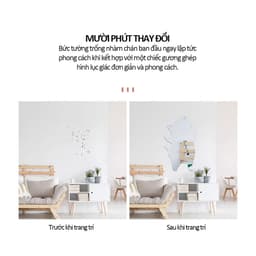 Nhiều loại gương treo tường hình ảnh hoạt hình phù hợp để trang trí phòng tắm/phòng ngủ/ký túc xá 9