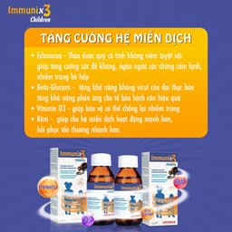 Siro Tăng Sức Đề Kháng Cho Bé Immunix3 Children OTOSAN Cho Bé Lọ 150ml Syrup Hỗ Trợ Miễn Dịch Tăng Cường Sức Khoẻ 5