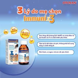Siro Tăng Sức Đề Kháng Cho Bé Immunix3 Children OTOSAN Cho Bé Lọ 150ml Syrup Hỗ Trợ Miễn Dịch Tăng Cường Sức Khoẻ 8