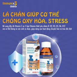 Siro Tăng Sức Đề Kháng Cho Bé Immunix3 Children OTOSAN Cho Bé Lọ 150ml Syrup Hỗ Trợ Miễn Dịch Tăng Cường Sức Khoẻ 3