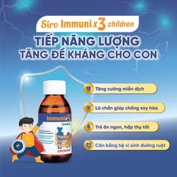 Siro Tăng Sức Đề Kháng Cho Bé Immunix3 Children OTOSAN Cho Bé Lọ 150ml Syrup Hỗ Trợ Miễn Dịch Tăng Cường Sức Khoẻ 6