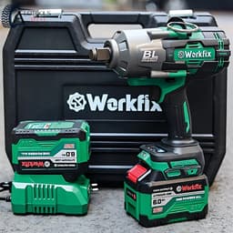 Máy siết bulong WORKFIX WF-IW2100N siêu khỏe, đầu 3/4 lực siết 2100nm mở vặn ốc 1
