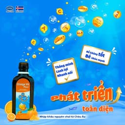 Chai uống Omega Vit Plus BOTAFARMA  bổ não mắt sáng thông minh từ dầu cá Omega 3, Vitamin và khoáng chất Chai 100ml 2