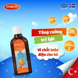Chai uống Omega Vit Plus BOTAFARMA  bổ não mắt sáng thông minh từ dầu cá Omega 3, Vitamin và khoáng chất Chai 100ml 7