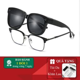 Kính mát phân cực đeo chồng cận, đeo ngoài gọng kính ANDU chống tia UV, siêu nhẹ dễ đeo 1