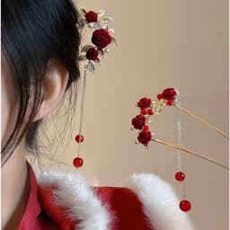 Trâm cài tóc dự tiệc, phụ kiện áo dài cô dâu thanh lịch phong cách Trung Hoa - Hity Beauty 5