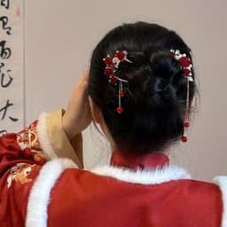 Trâm cài tóc dự tiệc, phụ kiện áo dài cô dâu thanh lịch phong cách Trung Hoa - Hity Beauty 6