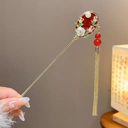 Trâm cài tóc dự tiệc, phụ kiện áo dài cô dâu thanh lịch phong cách Trung Hoa - Hity Beauty 9