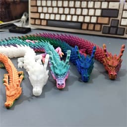 [30cm] Đồ Chơi Mô Hình Rồng in 3D Khớp Nối Tạo Dáng Linh Hoạt Mô Hình Rồng Trang Trí Nhiều Màu Sắc 1