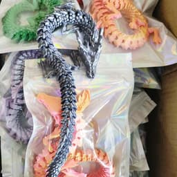 [30cm] Đồ Chơi Mô Hình Rồng in 3D Khớp Nối Tạo Dáng Linh Hoạt Mô Hình Rồng Trang Trí Nhiều Màu Sắc 4