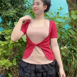 Áo thun nữ tay dài tay ngắn bigsize LiMo Áo phong nữ Áo 2 món đẹp giá rẻ dễ thương xinh ôm body MS393 5