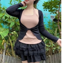 Áo thun nữ tay dài tay ngắn bigsize LiMo Áo phong nữ Áo 2 món đẹp giá rẻ dễ thương xinh ôm body MS393 9