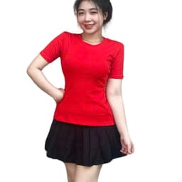 Áo phong nữ ôm body cotton borip co giãn thoáng mát Áo thun nữ baby tee bigsize tay ngắn cổ tròn bassic LiMo MS271 3