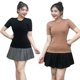 Áo phong nữ ôm body cotton borip co giãn thoáng mát Áo thun nữ baby tee bigsize tay ngắn cổ tròn bassic LiMo MS271 2