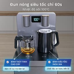 Cây nước nóng lạnh kết hợp bàn pha trà, cafe FUJIE TBH1332E làm lạnh bằng chíp điện tử - Bảo hành 24 tháng 6