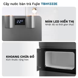 Cây nước nóng lạnh kết hợp bàn pha trà, cafe FUJIE TBH1332E làm lạnh bằng chíp điện tử - Bảo hành 24 tháng 9