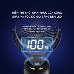 Quạt Để Bàn 5 Chế Độ Gió Siêu Mát Không Gây Ồn Để Bàn Kẹp Bàn Đa Năng Tiện Lợi 6