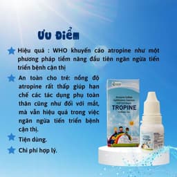Nước Nhỏ Mắt Cận TROPINE Kiểm Soát Cận Thị Cho Trẻ Trên 6 Tuổi 10ml Chính Hãng [Date 06/2028] 5