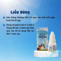 Nước Nhỏ Mắt Cận TROPINE Kiểm Soát Cận Thị Cho Trẻ Trên 6 Tuổi 10ml Chính Hãng [Date 06/2028] 6