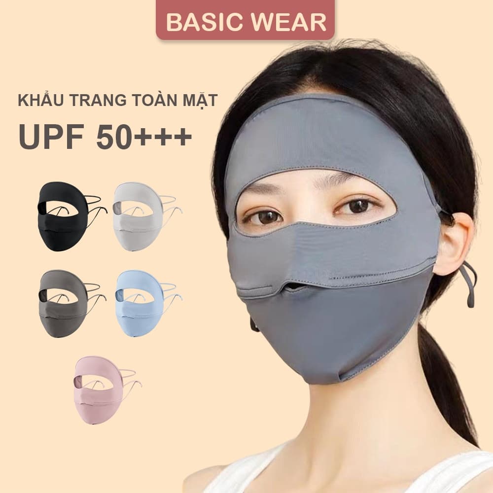 Khẩu Trang Chống Nắng Toàn Mặt Thoáng Khí Ngăn Tia UV full face KT02