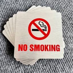 Biển cấm hút thuốc, không hút thuốc, no smoking, chất liệu dày đẹp, in sắc nét 4