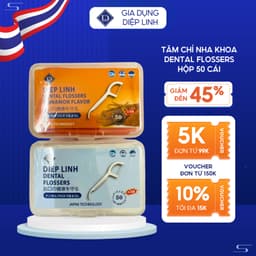 Hộp 50 Cái Tăm Chỉ Nha Khoa Dental Flosserrs Vệ Sinh Kẽ Răng Chân Nướu Chuyên Dụng 1