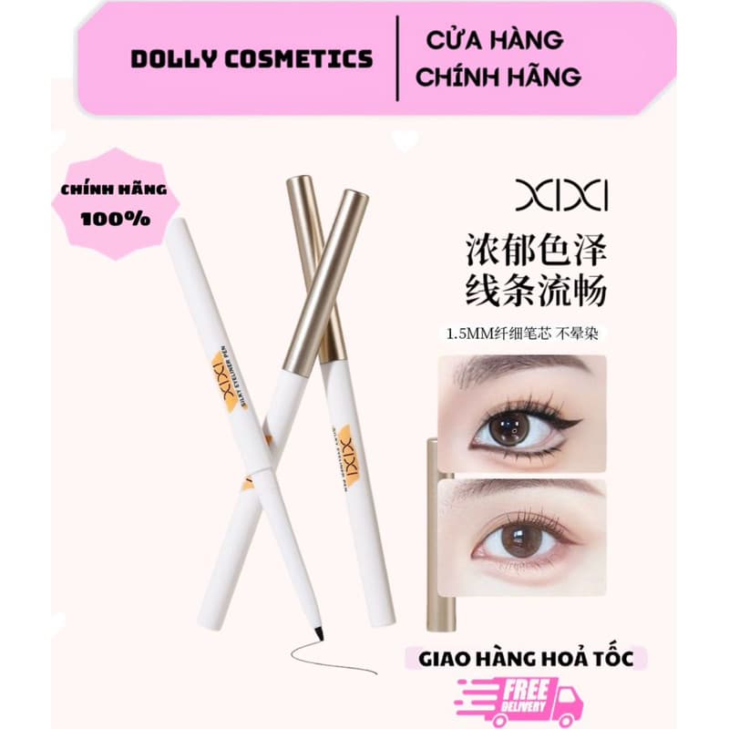 [XIXI]Bút kẻ mắt trang điểm XIXI Slim Smooth siêu mảnh chống thấm nước không bị nhòe lâu trôi suốt 24 giờ