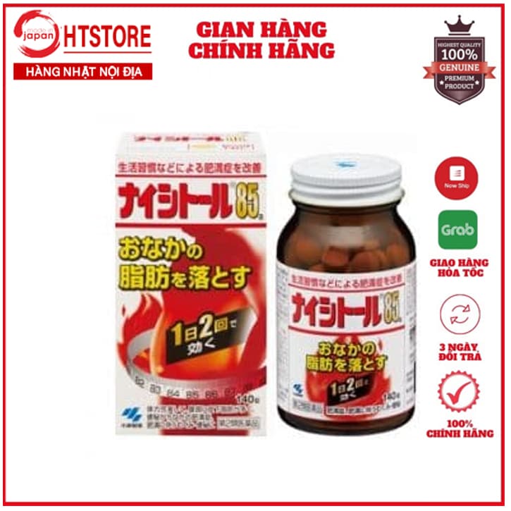 Kobayashi Viên Uống Giảm Mỡ Bụng Từ Thiên Nhiên Naishitoru 85 280 Viên