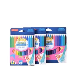 Bút sáp màu hữu cơ cho bé tập vẽ tranh Tô màu Không vấy bẩn tay, an toàn khi sử dụng -12/24 màu 7
