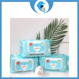 Khăn ướt Gooby Premium/Aiko 100 tờ cao cấp, không cồn, không parabens, mềm mịn, an toàn với da trẻ nhỏ MECAHEO 8