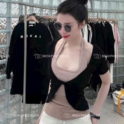 Áo thun nữ tay dài tay ngắn bigsize LiMo Áo phong nữ Áo 2 món đẹp giá rẻ dễ thương xinh ôm body MS393 7