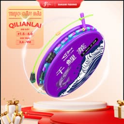 [CHÍNH HÃNG QIANLILAI] Trục Câu Đài Qianlilai Buộc Sẵn Tàng Hình Cao Cấp Trục Săn Hàng Màu Tím DT08 8