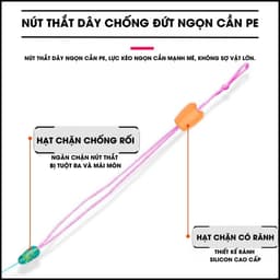 [CHÍNH HÃNG QIANLILAI] Trục Câu Đài Qianlilai Buộc Sẵn Tàng Hình Cao Cấp Trục Săn Hàng Màu Tím DT08 4