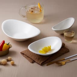 Dĩa Vuông Ảo Sứ Minh Long - MISC-ASSORTMENT LYS - Trắng Ngà 3