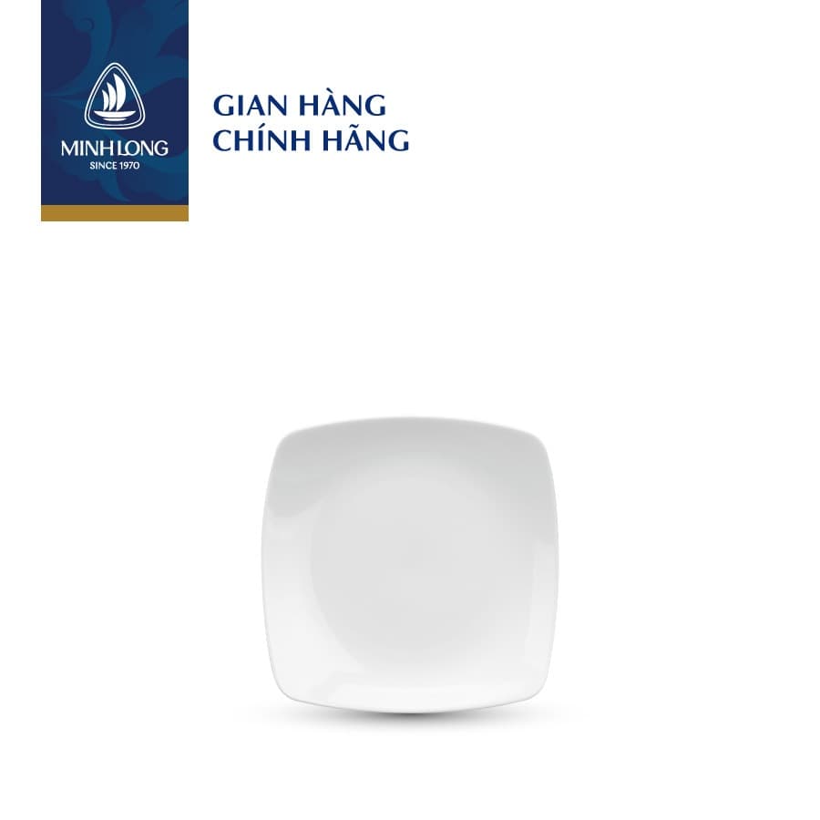 Dĩa Vuông Ảo Sứ Minh Long - MISC-ASSORTMENT LYS - Trắng Ngà