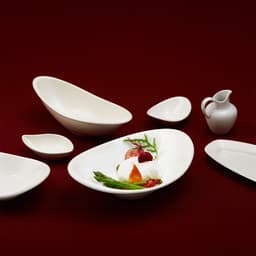 Dĩa Vuông Ảo Sứ Minh Long - MISC-ASSORTMENT LYS - Trắng Ngà 4