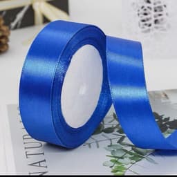 10 cuộn ruy băng lụa 2cm trơn 5
