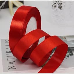 10 cuộn ruy băng lụa 2cm trơn 8