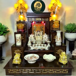 Set ban thần tài mệnh thổ RỒNG VIỆT, combo ban thần tài trọn bộ cho gia chủ mệnh thổ, kim 1