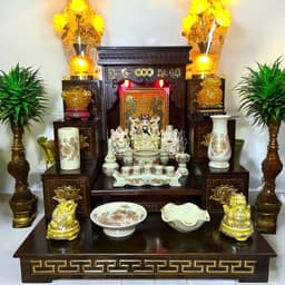 Set ban thần tài mệnh thổ RỒNG VIỆT, combo ban thần tài trọn bộ cho gia chủ mệnh thổ, kim 3